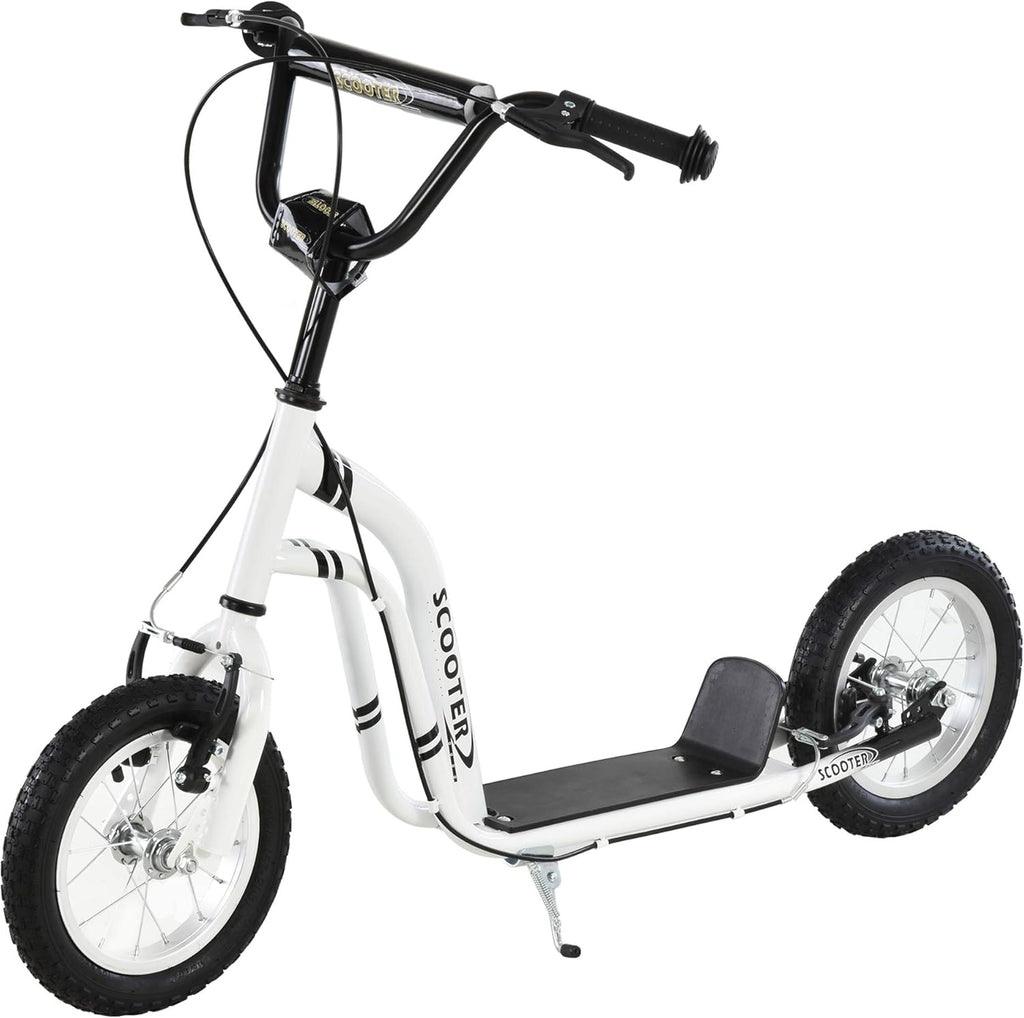 White 12-Inch Youth Scooter with Dual Brakes T911874