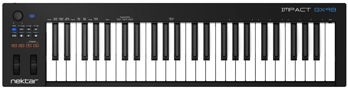 Black Midi Controller Keyboard Q46496