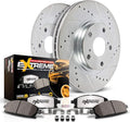 Front Z36 Truck & Tow Brake Kit with Carbon Fiber Ceramic Brake Pads and Drilled/Slotted Brake Rotors S812