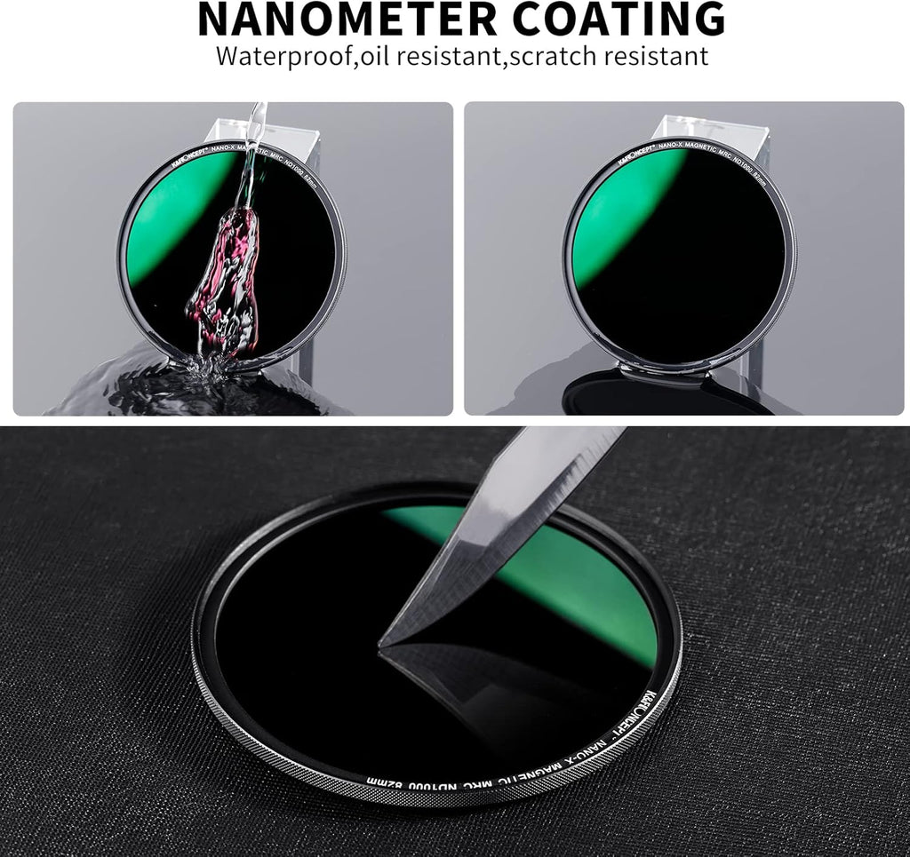 55mm ND1000 Lens Filter 10-Stop Neutral Density Filter Pack of 2 G508170
