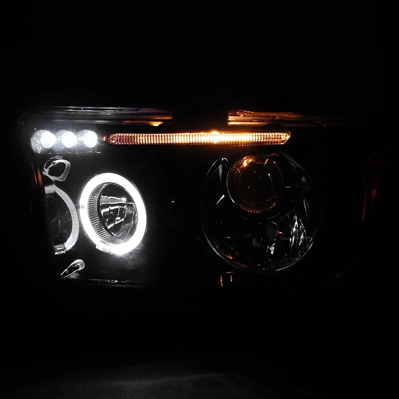Gloss Black Halo Projector Headlights F1270