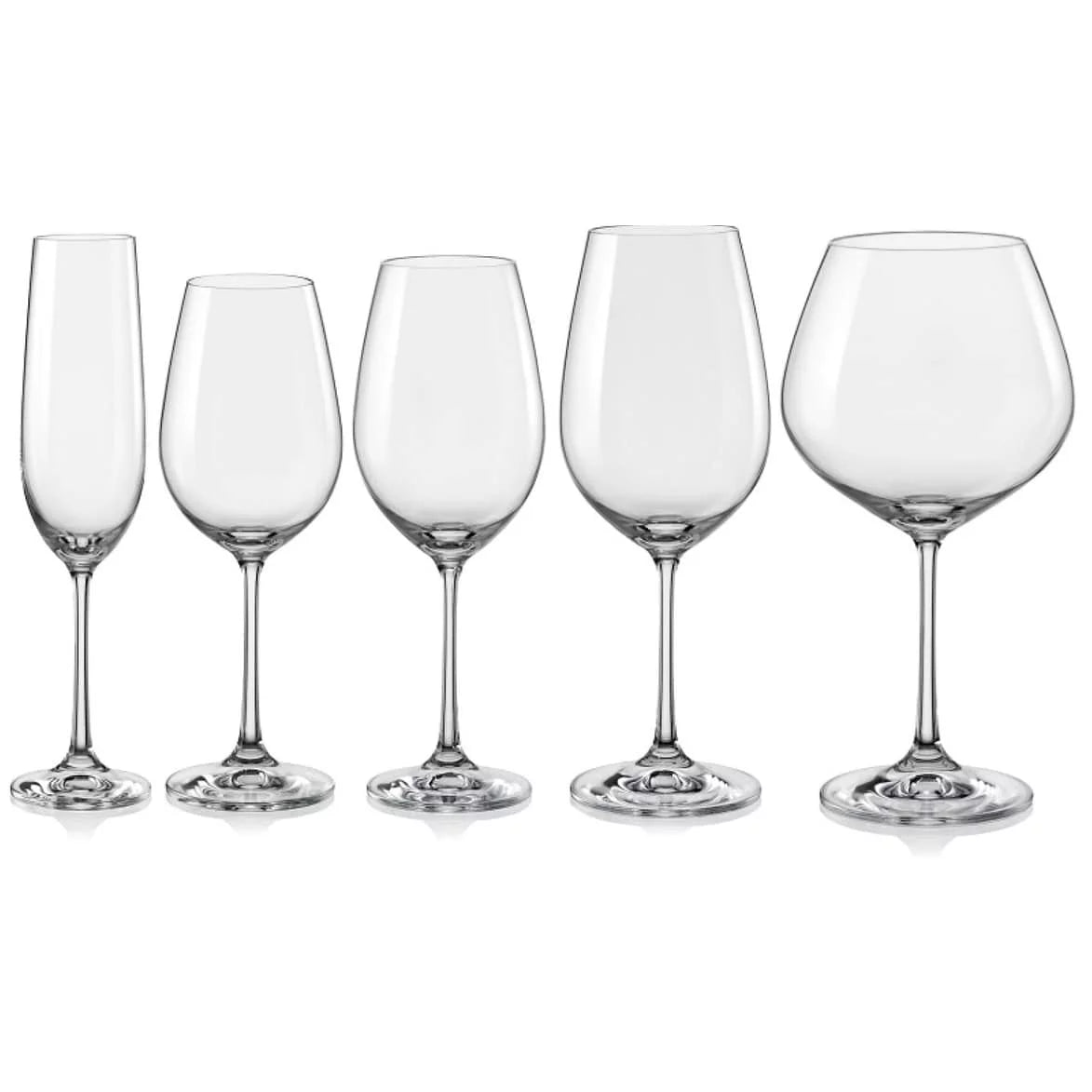 Burgundy Wine Glasses Set of 6 P52002