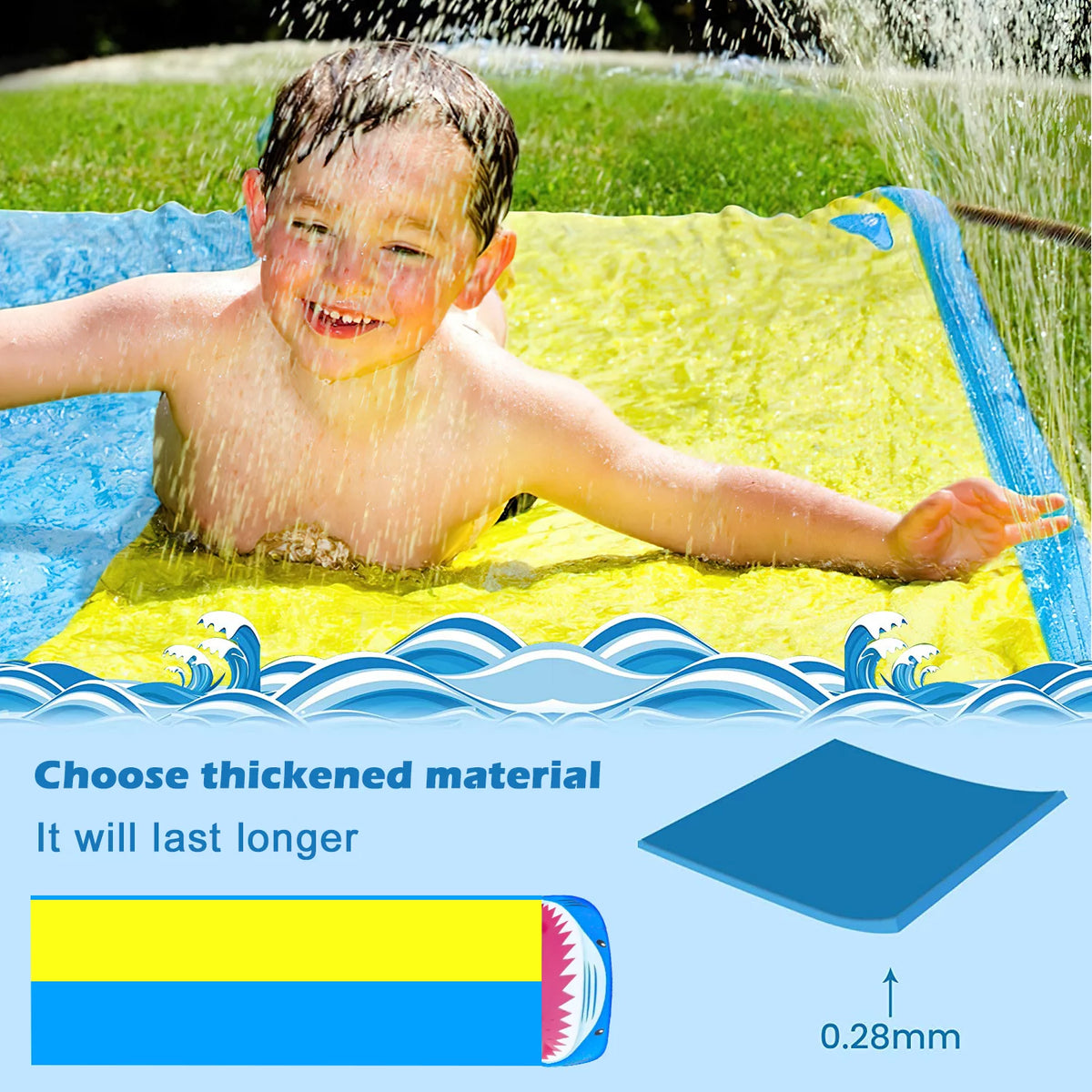 16FT Double Water Slides with Sprinklers I32616