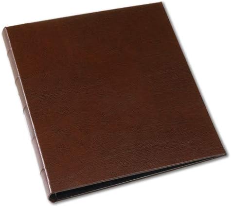 Red Leather Presentation Binder with Window and Hubbed Spine, Pack of 2 R977533