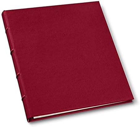 Red Leather Presentation Binder with Window and Hubbed Spine, Pack of 2 R977533