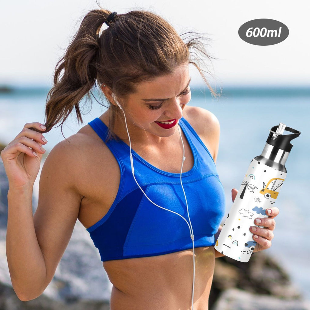 Stainless Steel Insulated Water Bottle with Straw Lid Z37645
