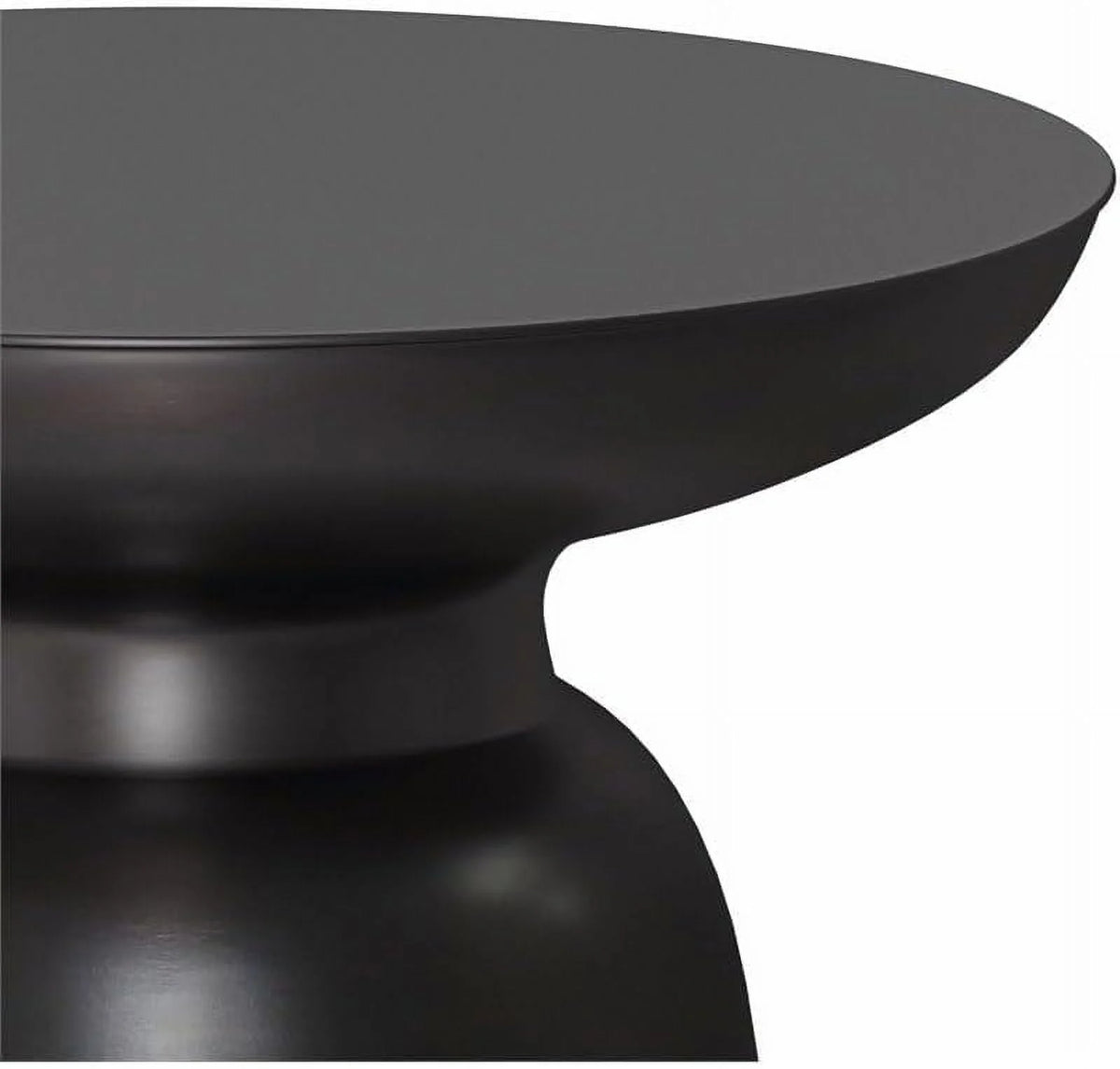 Antique Copper Metal End Table A380