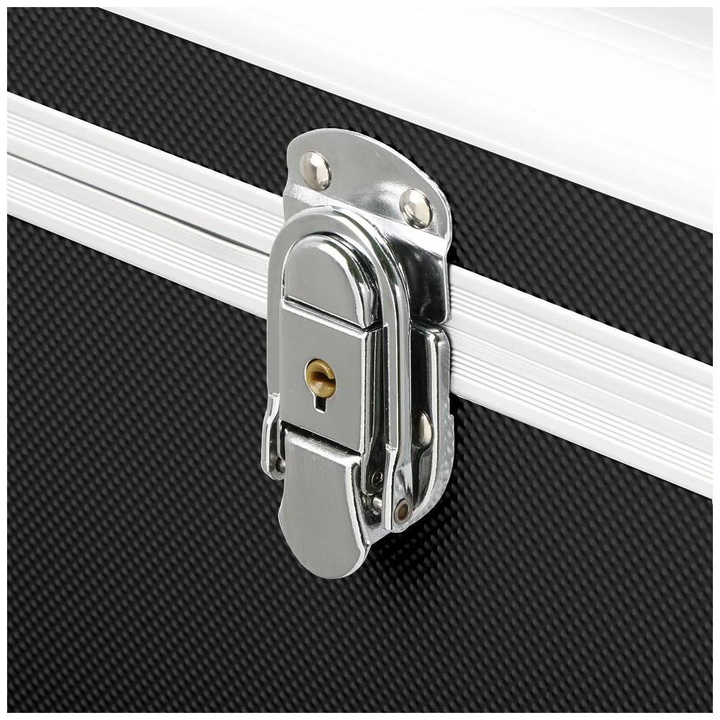 Black Aluminum Rolling Makeup Case W2413