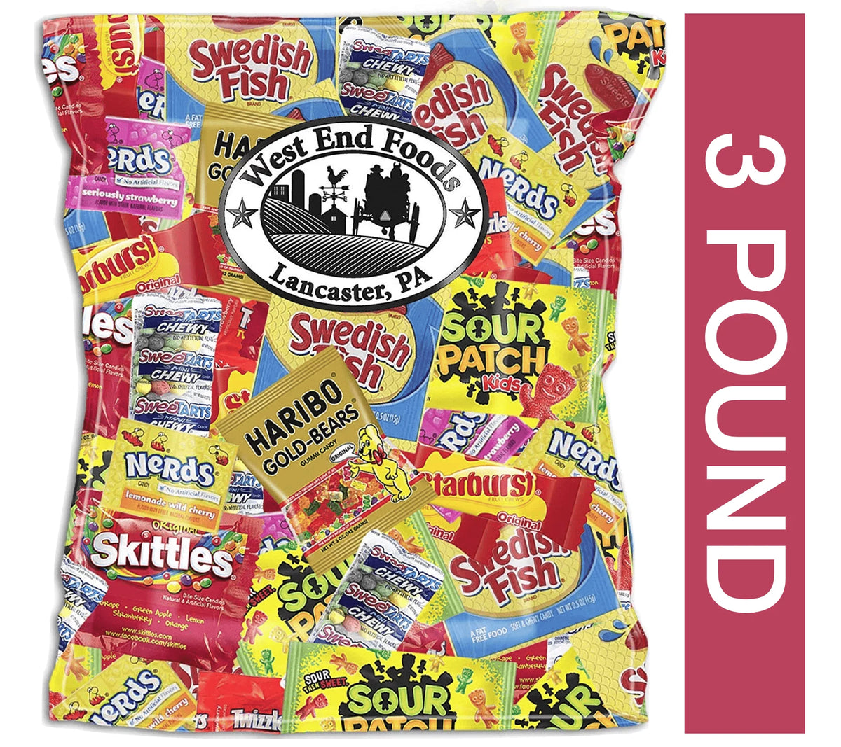 Individually Wrapped Assorted Candy 3 Pounds S193