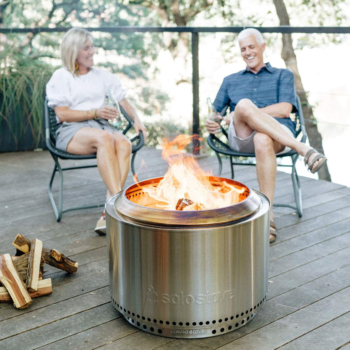 27x17 Inches Portable Wood Burning Smokeless Fire Pit G901