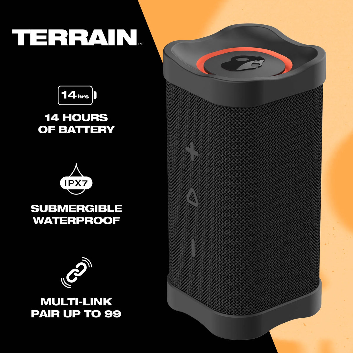 Black Compact Wireless Speaker R8278
