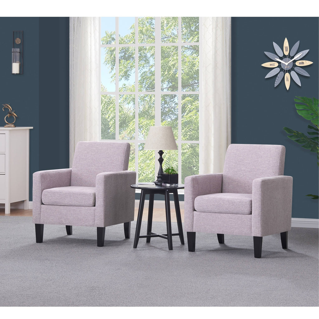 Pink Set of 2 Track Arm Chairs G7902