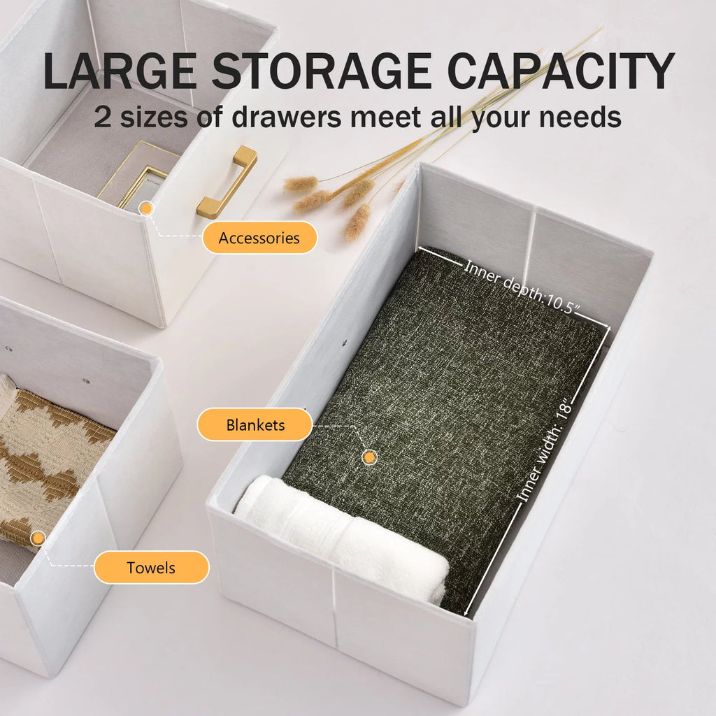 White 7 Drawer Dresser Chest Storage Organizer J66600