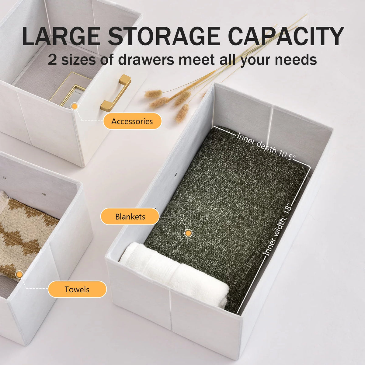 White 7 Drawer Dresser Chest Storage Organizer J66600