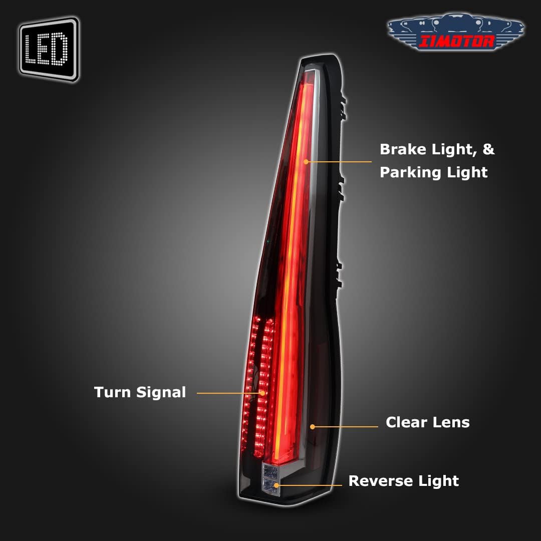 Black Red Housing LED Tail Lights for Cadillac Escalade S18750