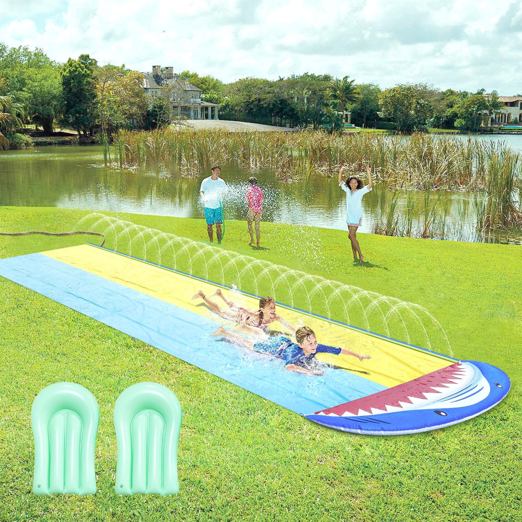 16FT Double Water Slides with Sprinklers I32616