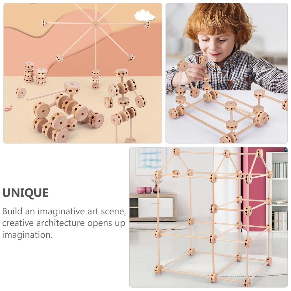 Wooden Building Blocks Stacking Toys F851975