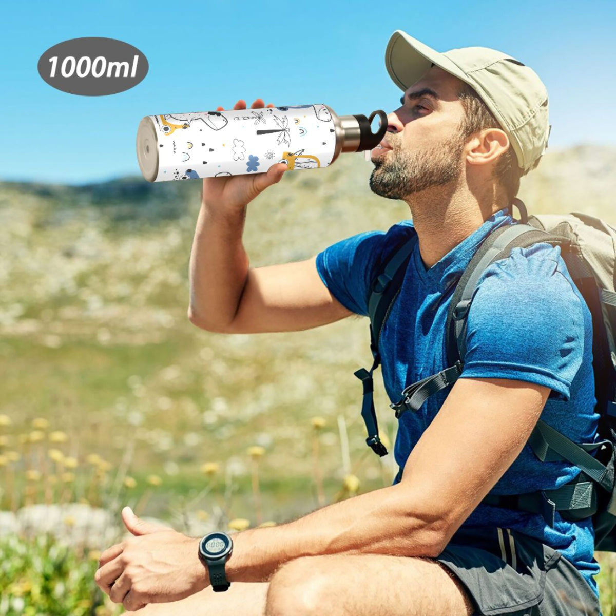 Stainless Steel Insulated Water Bottle with Straw Lid Z37645