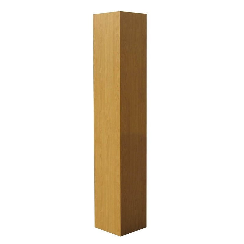 Natural Wood 4 Tier Corner Bookcase A76107