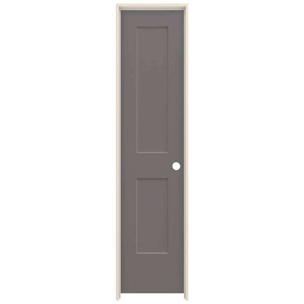 20 in. x 80 in. Left-Hand Solid Core Molded Composite MDF Single Prehung Interior Door K44659