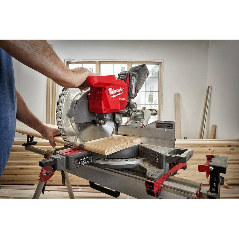 18V Lithium-Ion Brushless Cordless 12 in. Dual Bevel Sliding Compound Miter Saw with Stand V92218