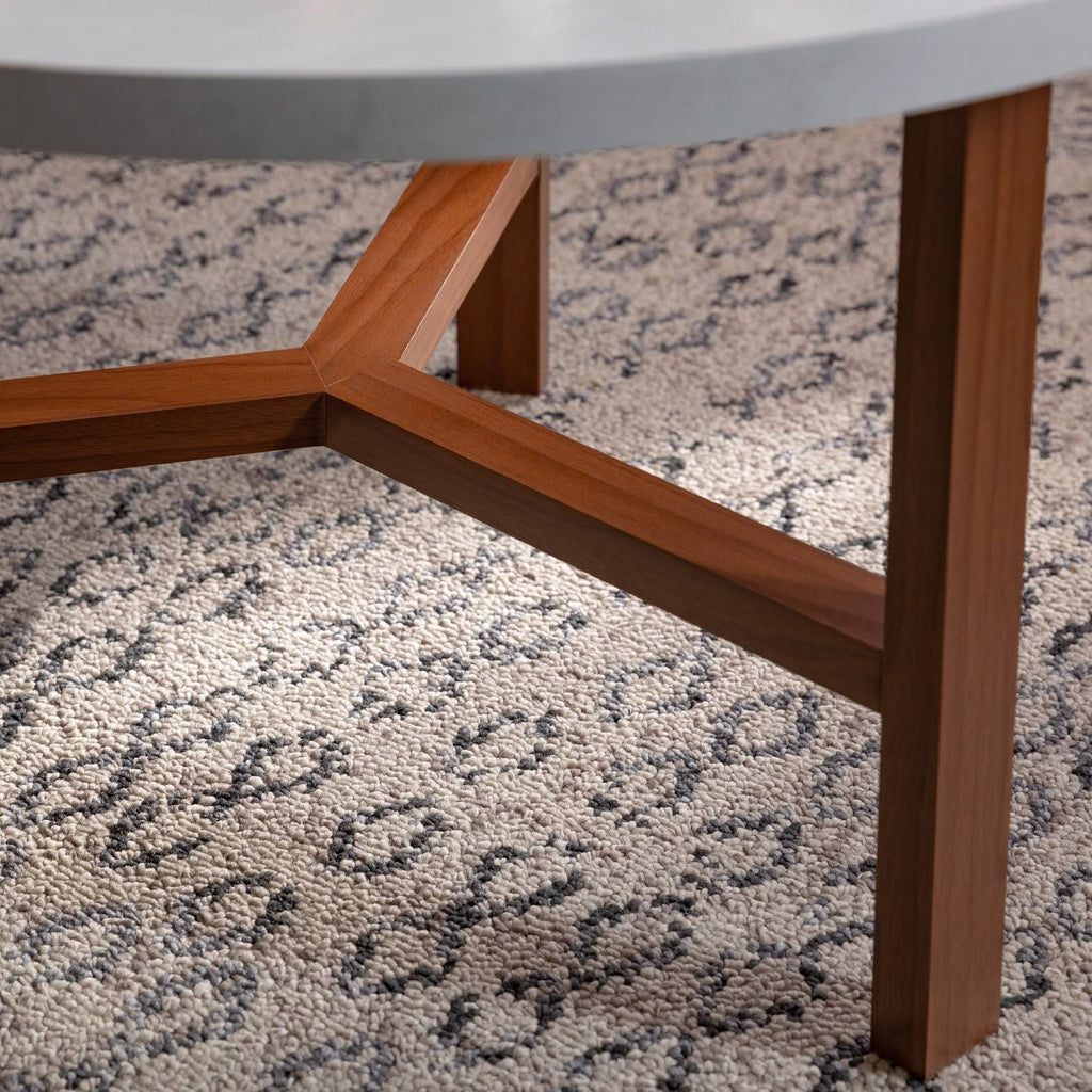 Round Faux Marble Top Coffee Table Z6073