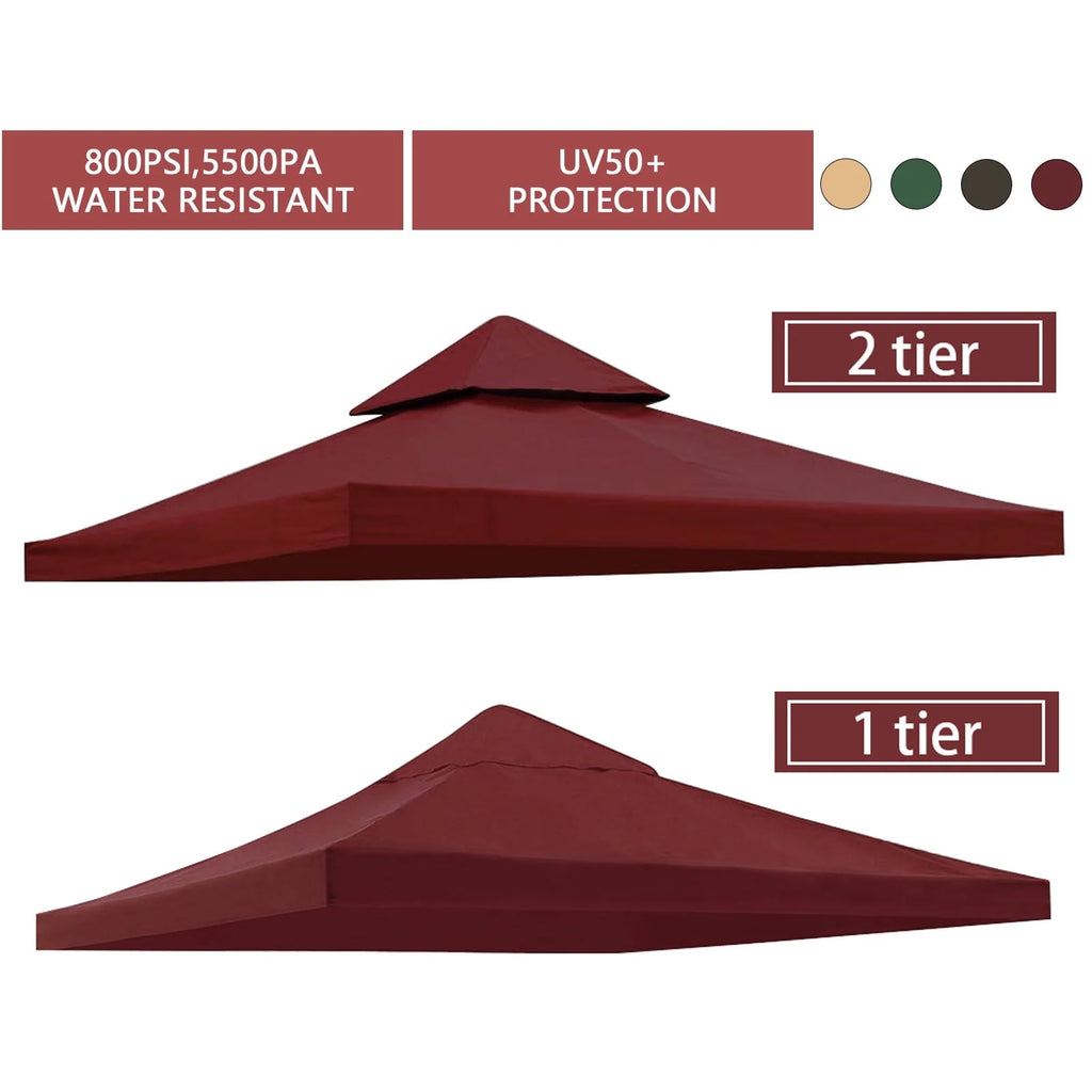 10FTx10FT Replacement Canopy Top Gazebo Tent Sunshade Cover Z9018