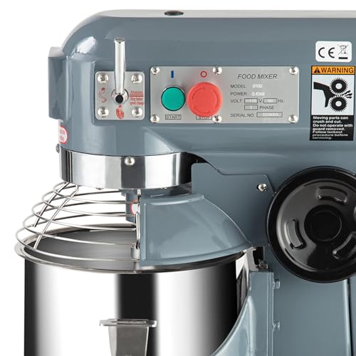 450W 10QT 3-Speed Stainless Steel Commercial Food Mixer V69764