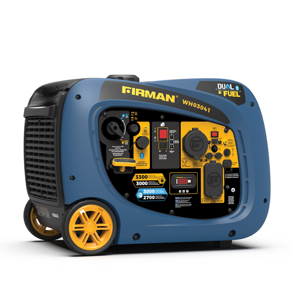 Dual Fuel Inverter Portable Generator 3300/3000W Recoil Start B68439