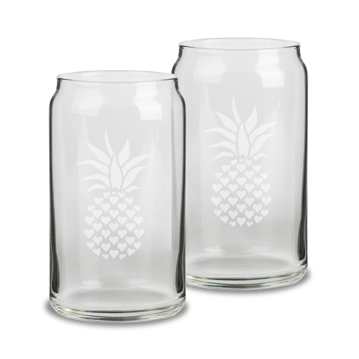 16 oz Beer Can Glass Set of 2 K395243