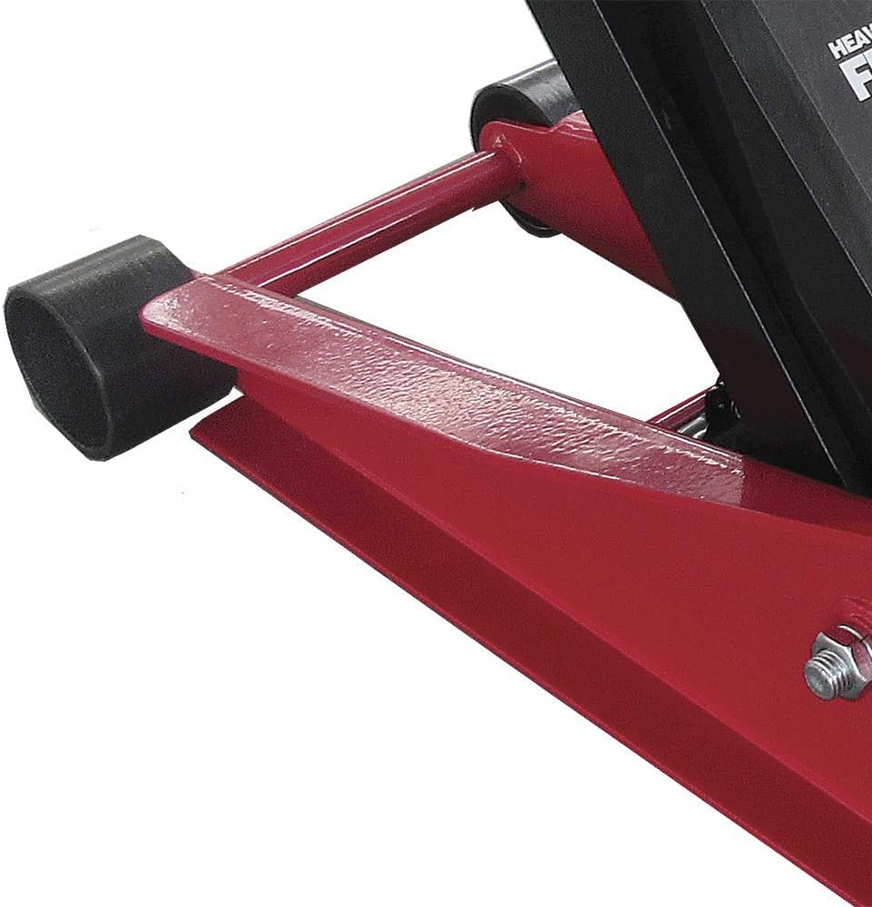 4 Ton Hydraulic Floor Jack with Safety Bypass and Swivel Casters I50825