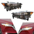 LED Halogen Headlight Set 2Pcs Left Right Side M632442