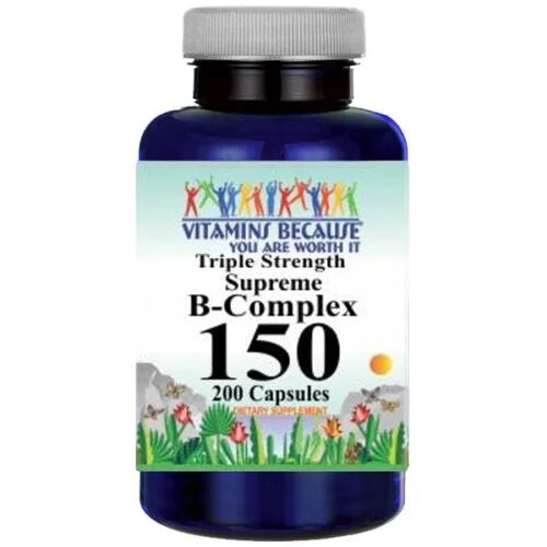 Triple Strength Vitamin B Complex 200 Capsules X211
