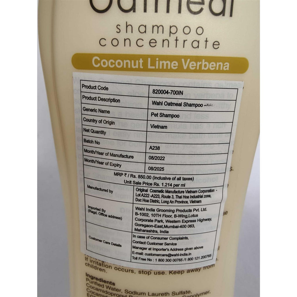 Oatmeal Coconut Lime Verbena Shampoo Concentrate H761