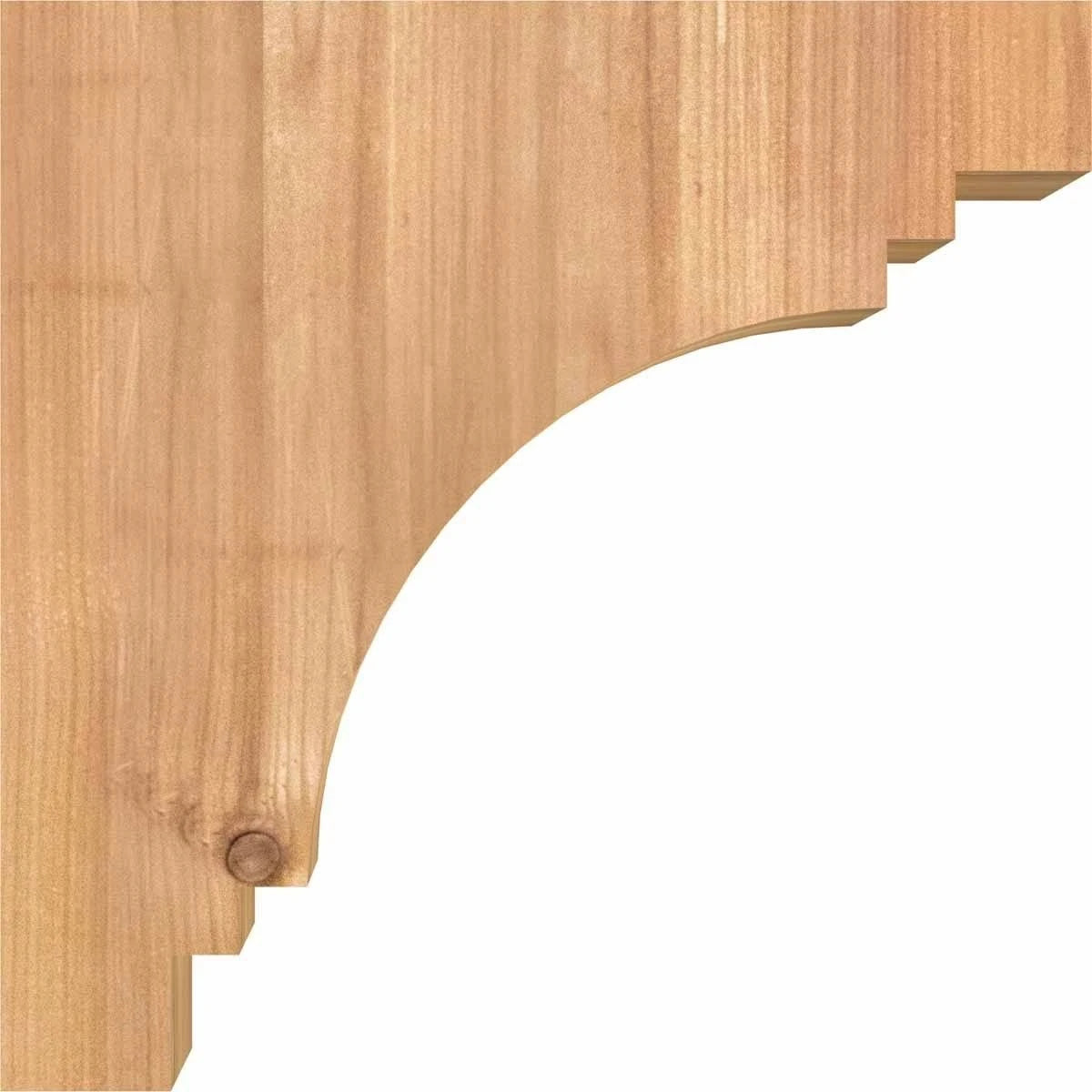 3 1/2x22W x 10x22D x 26x22H Western Red Cedar Corbel I10921