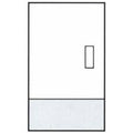 Satin Nickel Door Kick Plate 6x22 x 28x22 A393803