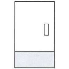 Satin Nickel Door Kick Plate 6x22 x 28x22 A393803