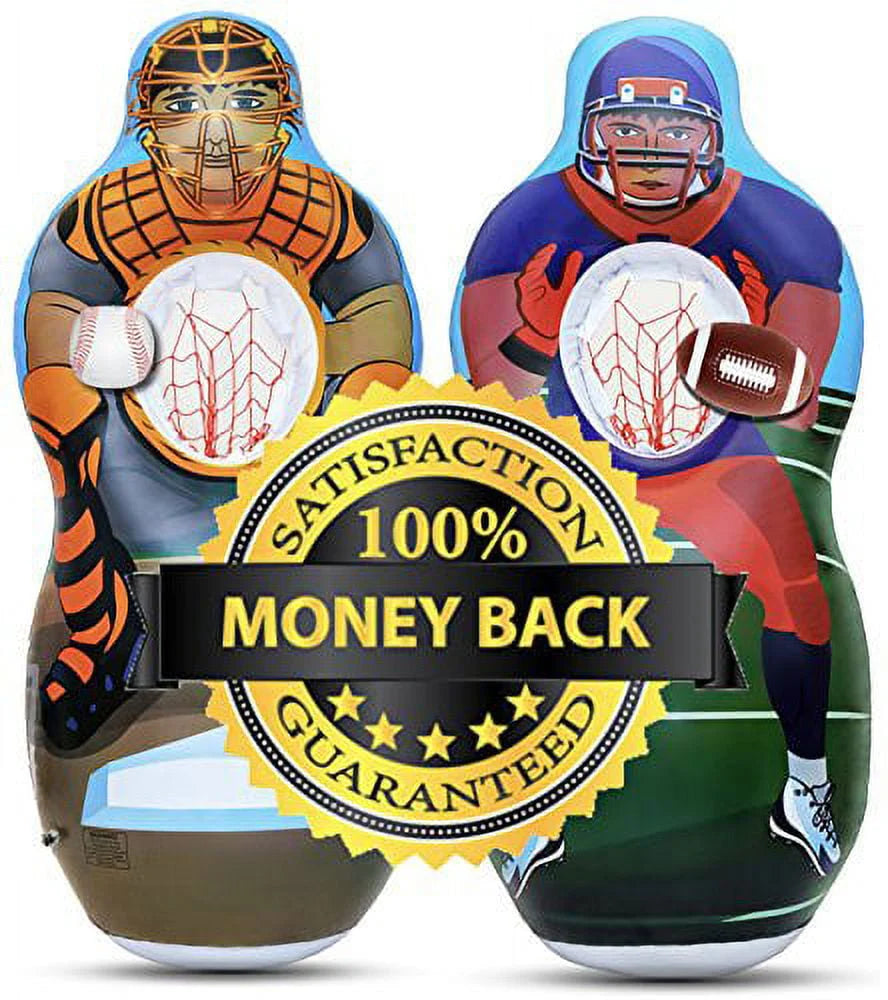 Inflatable Two Sided Toss Game with Plush Balls S2036