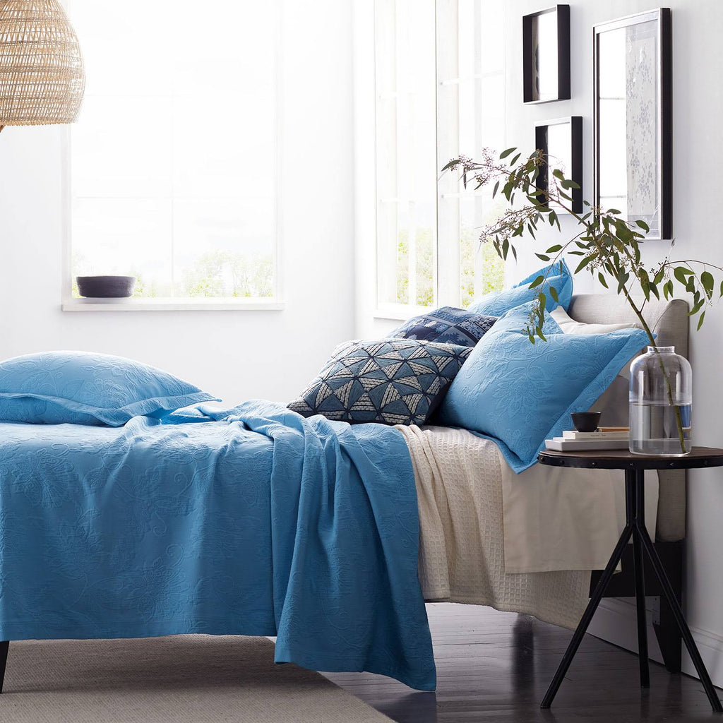 Coral Cotton Matelasse Coverlet Twin V475287