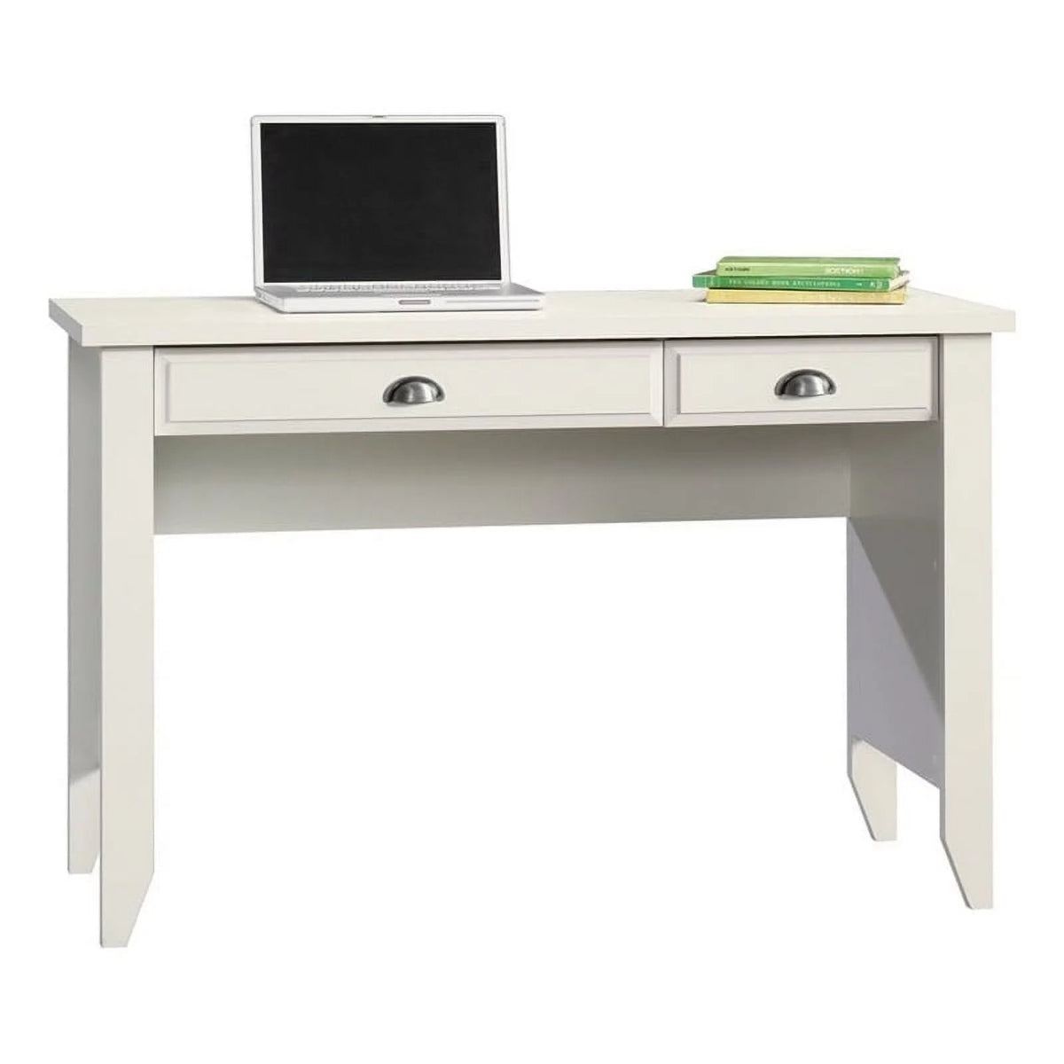 Modern Wood Office Computer Desk in Soft White M132049