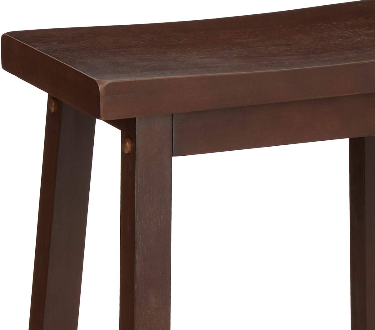 Walnut Solid Wood Kitchen Counter Stool 29 inch Set of 2 F159852