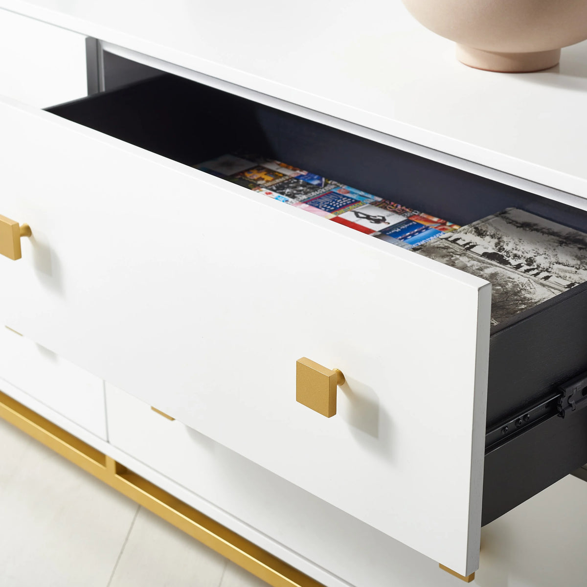 White 4-Drawer Dresser N89877