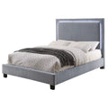 Queen Platform LED Bed in Gray X41657
