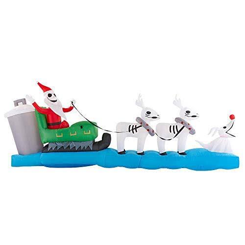 Colossal Airblown Inflatable Sleigh Scene P577784