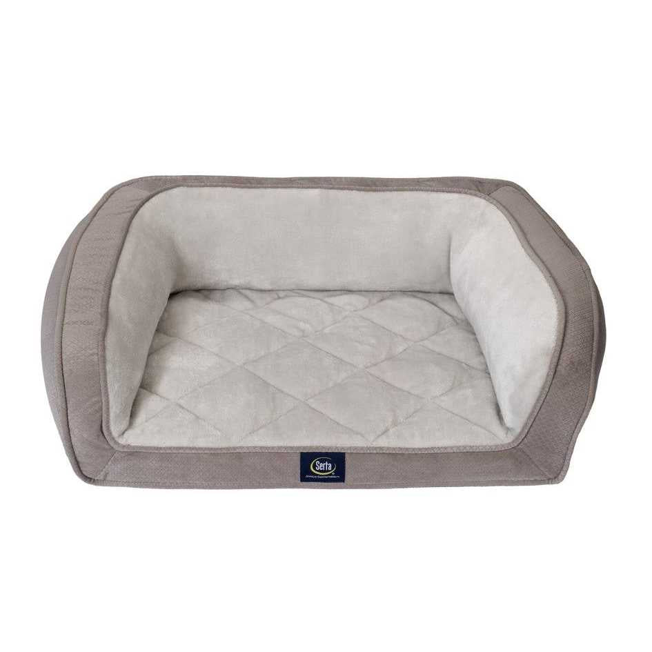 Quilted Orthopedic Bolster Dog Bed K222
