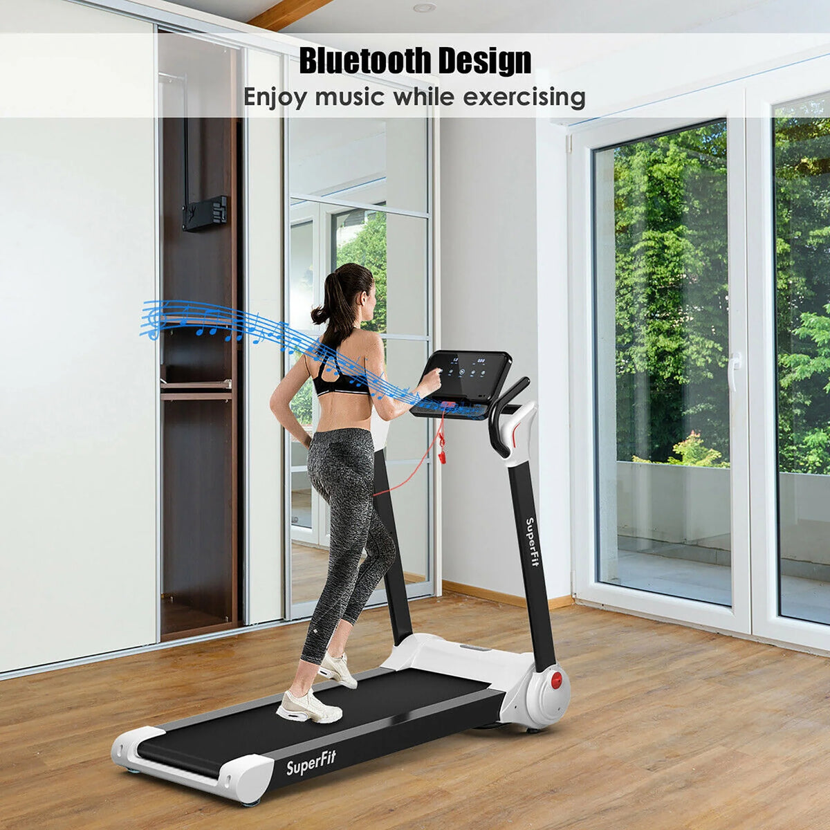 2.25HP Folding Electric Treadmill J27116
