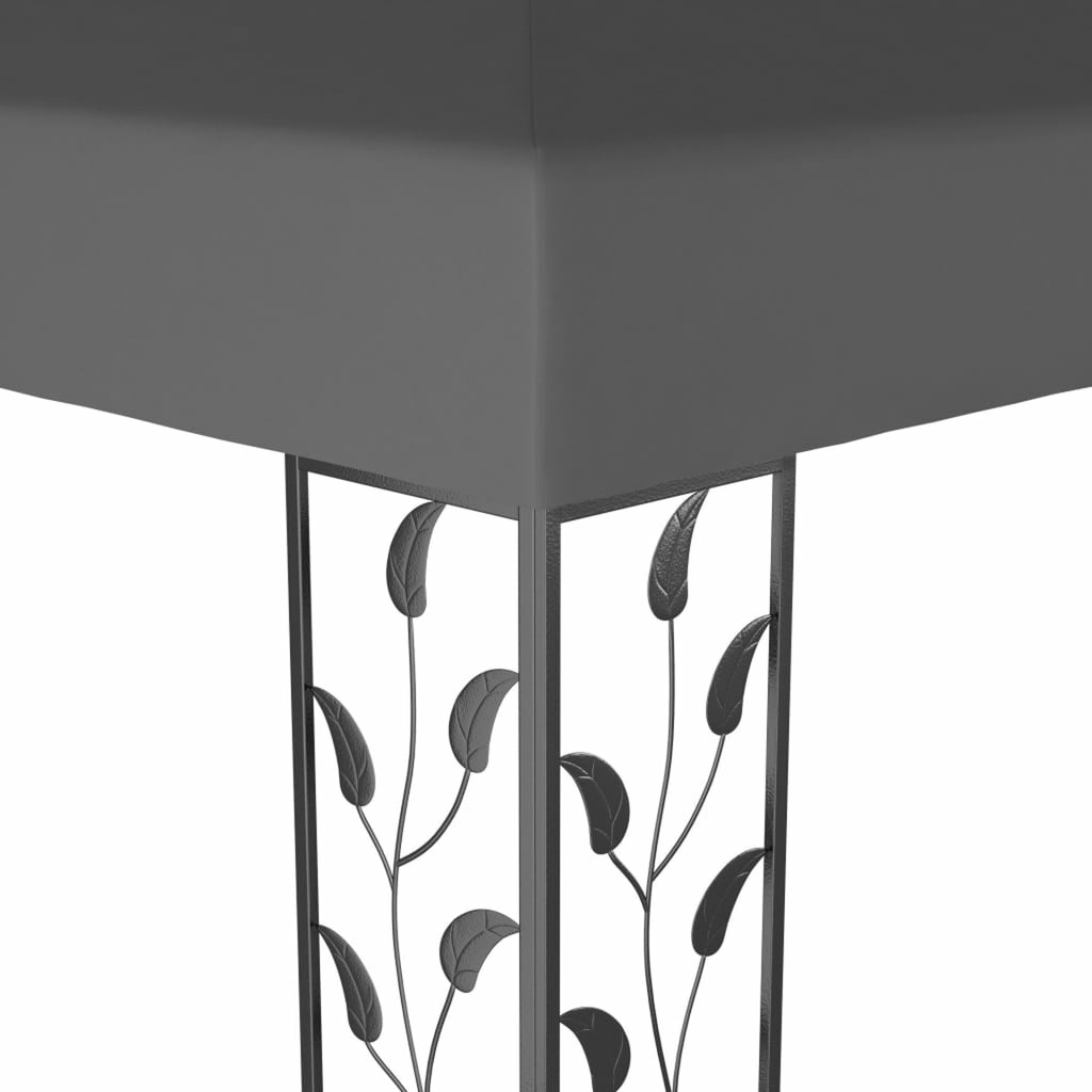 Blue Steel Frame Party Tent Gazebo Canopy Shelter O634315