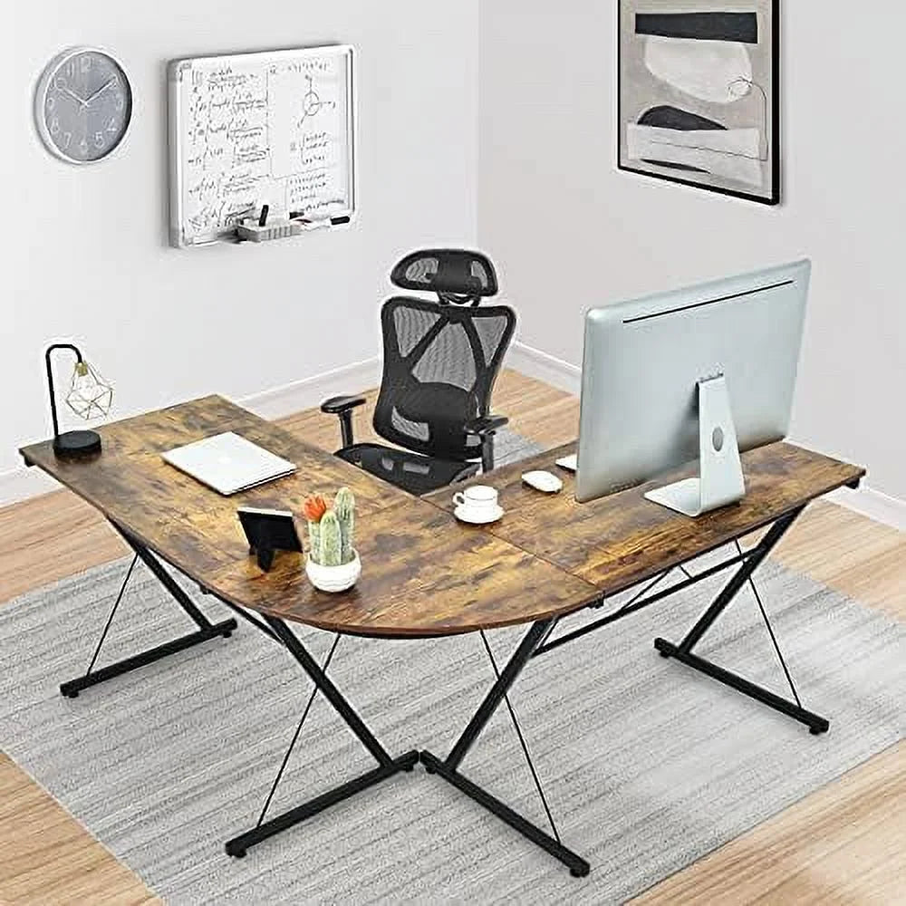 L-Shaped Black Gaming Desk N669388