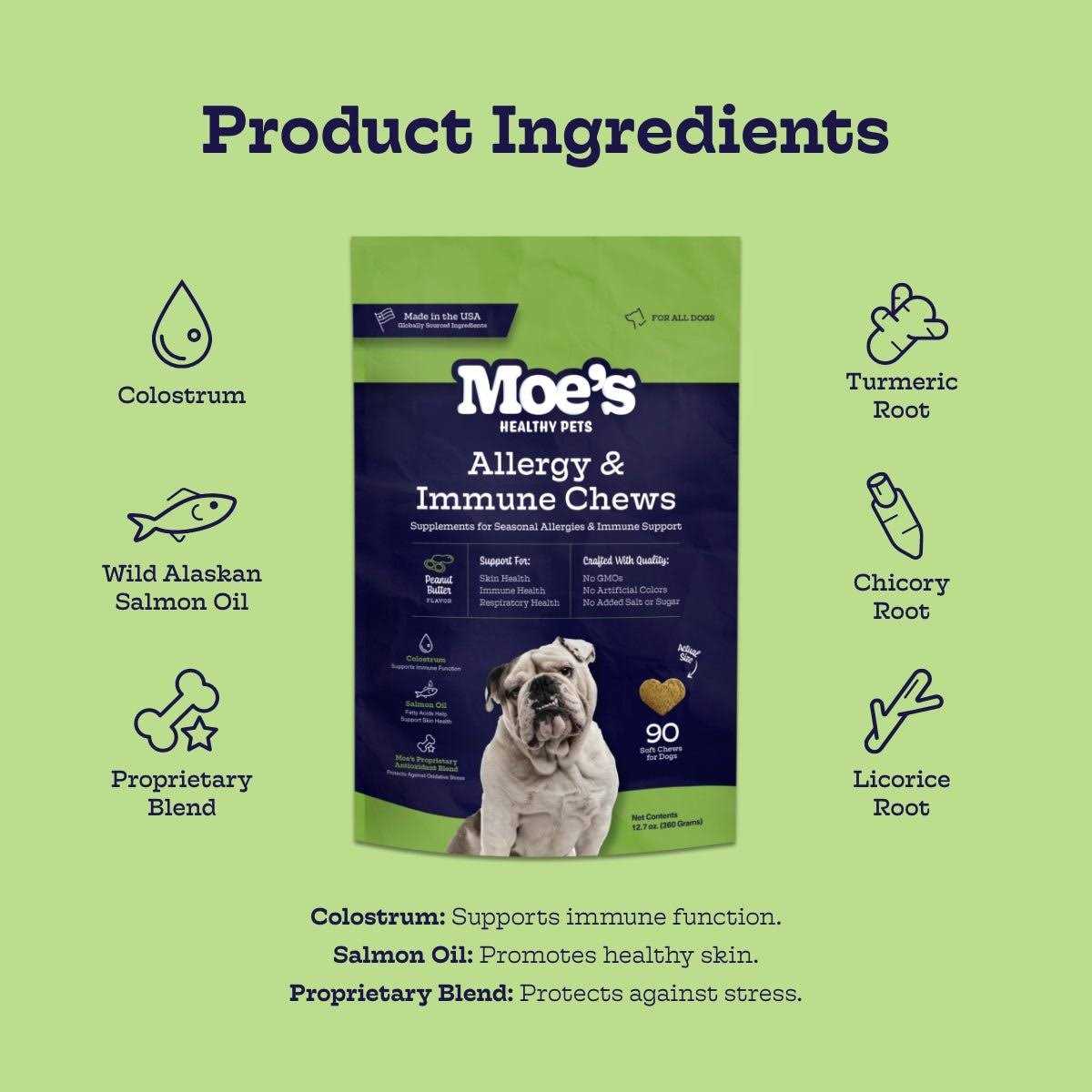 Chicken Flavor Immunity Bites Chews for Dogs X910745