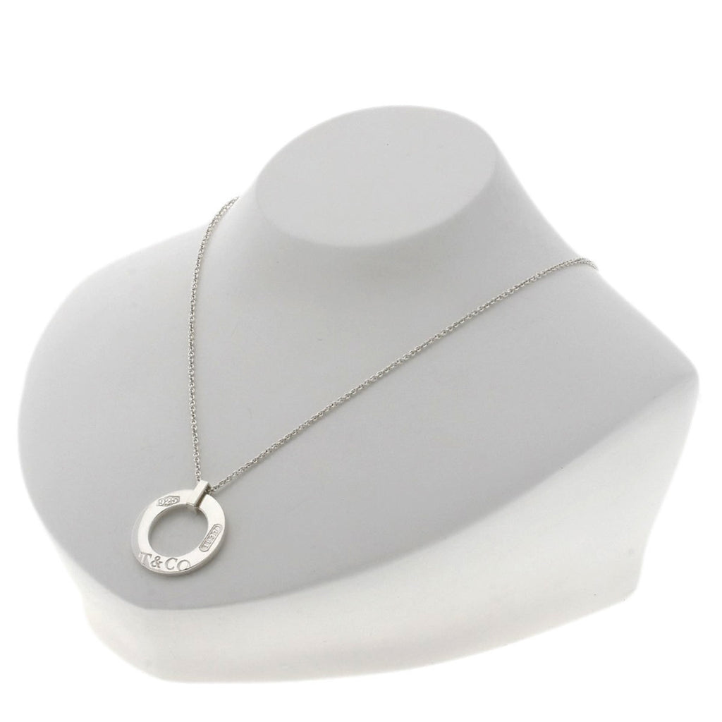 Silver Circle Necklace J736